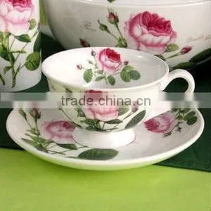 220ml Hot Sale Moka Keurig Colour Ceramic Coffee Cup and Saucer thumbnail-1