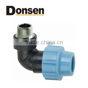 90 Degree Elbow Male With Brass Threaded Insert thumbnail-1