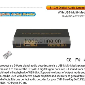 Ac3 Dts Optical Spdif Coaxial 5.1 Digital Audio Decoder thumbnail-1