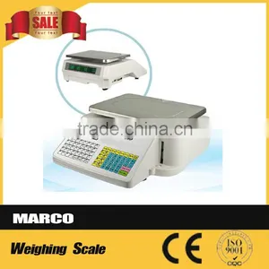 Barcode Types Digital Weight Scale rs 232 Electronic Scale With Label Printer thumbnail-3