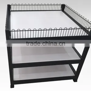Multi-purpose Supermarket Promotion Desk/Supermarket Metal Folding Promotion Table/Steel Display Cart thumbnail-1