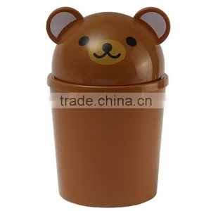 Wholesale Animal Design Small Cartoon Plastic Trash Can thumbnail-1