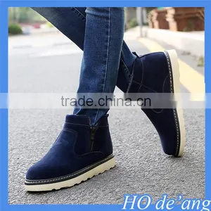 2015 New Fashion Men's Boots Wholesale Male Snow Boots Low Tube Boots Warm Winter Velvet Boots MHo-117 thumbnail-2