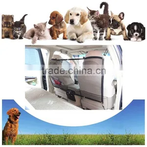 Front Seat Net Pet Barrier - Large Block Area & Metal Poles At the Top Against Pet Pushes thumbnail-1