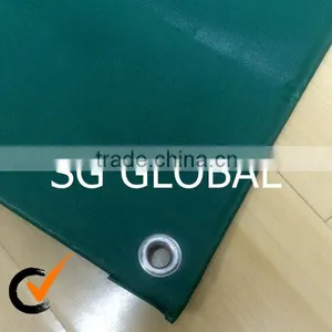 Green PVC Coated Tarpaulin for Truck Cover thumbnail-2