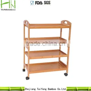 Wholesale Bamboo Scooter Self Balance Bamboo Dinner Car in Restaursat thumbnail-2
