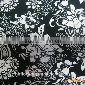 Knitted Polyester Print Flock Fabric for Upholstery thumbnail-2