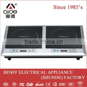 Cheaper! Timer, Power Setting Button Control Plastic Housing Two Plate 2 Burner Electric Cooktop thumbnail-1