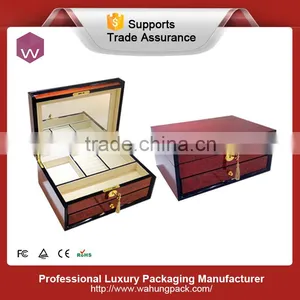 Black Fashion Piano Lacquer Wood Jewel Box thumbnail-3
