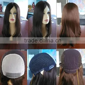 New Arriving 7A Grade, European Human Remy Hair Silk Top Jewish Wig Kosher Wigs thumbnail-1