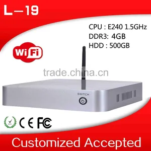Factory Price Nuc Computer 5200u Barebone Barebone Mini pc L19 E240 Support 3G and WiFi (LBOX-525) 4G RAM 16G SSD thumbnail-1