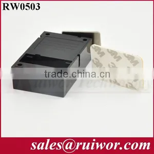 RuiWor RW0503 Cuboid Recoil Secure Lanyard (Tether) With Metal Plate End Connector for Product Positioning Install by 3M Tape thumbnail-3