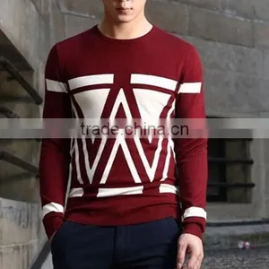 New Leisure Men's Fashion Boutique Men Sweater for Argyle Sweater for Men thumbnail-6