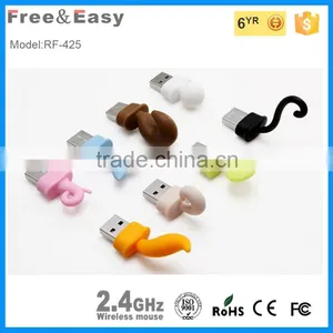Cute 2.4Ghz Wireless Animal Shaped Gift Mouse for Promotion thumbnail-2