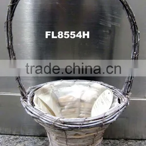 Rattan Basket With Handle thumbnail-1