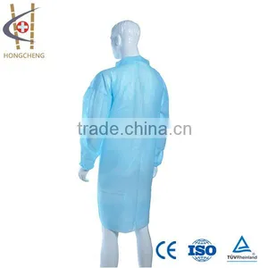 Disposable Long Sleeve Elastic Cuff Antistatic Lab Coat thumbnail-1