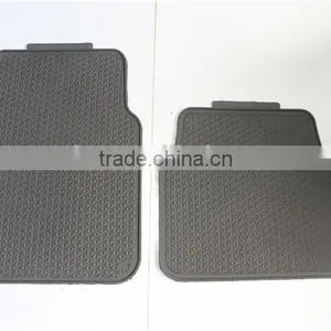 Heavy Duty Rubber Floor Mats - Universal for Car Truck SUV - Full 4pc Set in Beige thumbnail-4