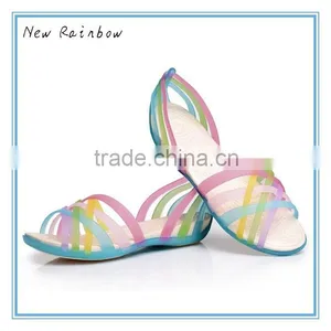 Hot Sale Fashion Pvc Jelly Flower Shoes thumbnail-3