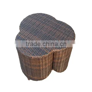 Outdoor Rattan Coffee Table thumbnail-1