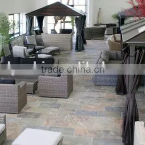 Fashionable Italy Style Outdoor Rattan Coffee Table and Chairs Set Round Wicker Sofa thumbnail-2