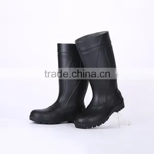 2016 Wholesale Cheap Black Safety PVC Rain Boots, Steel Toe Insert Safety Boots thumbnail-3