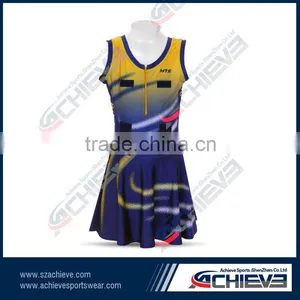 Fashionable Polyester Custom Sublimation Netball Uniform thumbnail-1