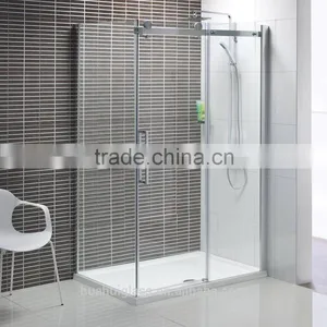 8mm 10mm Hinge Tempered Square Glass Shower Room thumbnail-3
