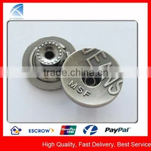 YX1432 Custom Hollow Metal Jeans Button Brand thumbnail-1