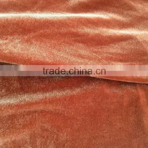 2015 New Product Plain Dyed 6%spandex+94%polyester Velour Fabric thumbnail-3