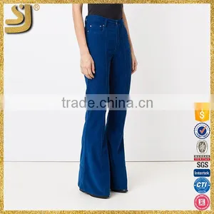 Newest Hot Sell Fashion OEM High Quality Flared Pants for Woman thumbnail-3