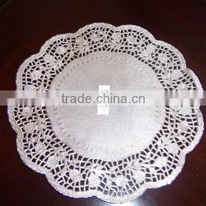 Round Silver Paper Doily/paper Doyleys/round Silver Paper Doilies thumbnail-1