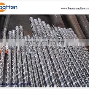Bimetallic 38CrMoAla Single Extruder Bimetallic Screw and Barrel for Plastic Machine thumbnail-1