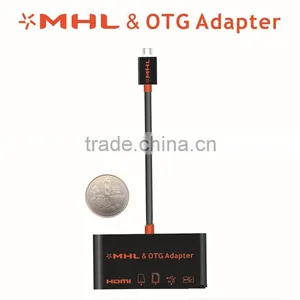 Micro USB OTG Sd Tf HUB Card Reader MHL to Hdm i Hdtv Adapter Connection Kit for Samsung Galaxy S5 S3 S4 Note2 Note3 Note4 thumbnail-5