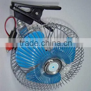 Portable Oscilating Car Fan dc 12v thumbnail-1