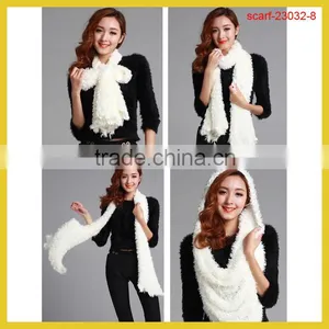Top Trendy Women Winter Charcoal Fiber Soft Magic Scarf Woolly Knit Scarf Shawl Wrap thumbnail-1