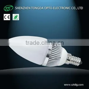 Super Bright Candelabra Led Bulb E12 E14 E17 E27 B22 for Choice(CE& Rohs) thumbnail-1