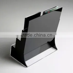 Table Top Clear Acrylic Brochure Holder Organizer thumbnail-2