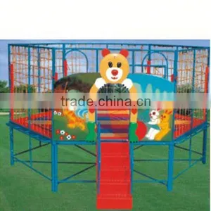 Long Trampoline Park, ZY-TR494 4 in 1mobile Bungee Trampoline thumbnail-1