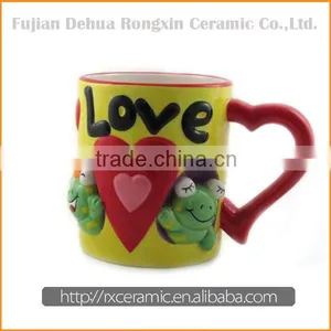 Cartoon Animal Hand-painted Mug With Figurine Inside thumbnail-1