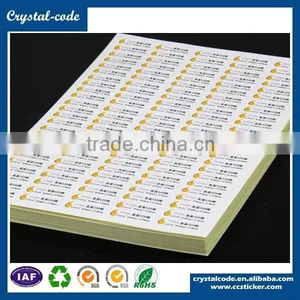 Nice Prices Pink Integrated Anti-counterfeit Art Laser Printer Paper Label for Supermarket Sales thumbnail-1