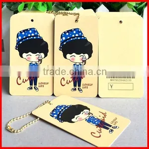 2014 Hot Sale New Design Custom Paper Print Recyclable Fancy Garment Hang Tags thumbnail-5