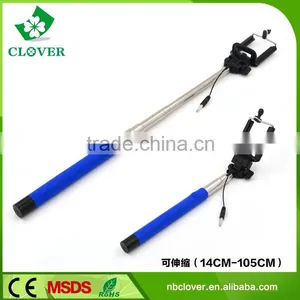 Most Popular Aluminum Alloy Wired Extendable Selfie Stick Monopod thumbnail-2