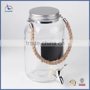 Wholesale Glass Beverage Dispenser Hot Selling Glass Juice Dispenser With Tap thumbnail-1