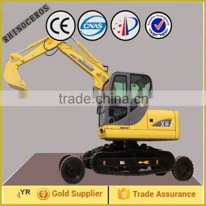 Construction Machinery 8ton Walking Excavator Wheeled Crawler Excavator thumbnail-4