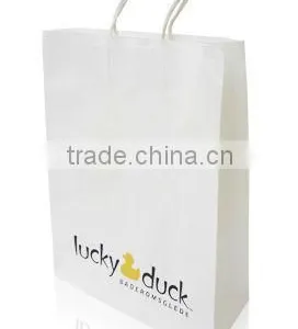 White Paper Shopping Bag thumbnail-1