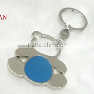 Custom Charms Bear Metal Key Fob thumbnail-1