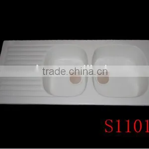 Modified Acrylic Material Kitchen Sink, Resin Stone Kitchen Sink,solid Surface Double Bowl Kitchen Sink thumbnail-6