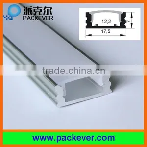 1m, 2m Length LED Strip Light Milky Cover Aluminum Profile With End Caps and Mounting Clips thumbnail-1