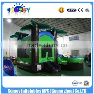 Jungle Theme 0.55mm PVC Tarpaulin Cheap Inflatable Castle Slide thumbnail-6