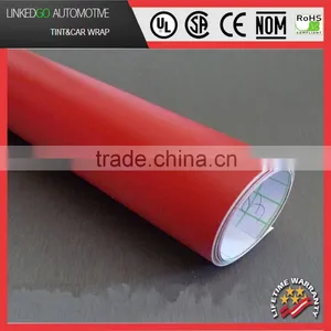 Good 1.52*30M Matte Red Car Fashion Accessories Vinyl Self Adhesive Sticker Car Wrap thumbnail-1